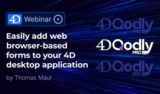 Webinar 4D Qodly Pro - juillet
