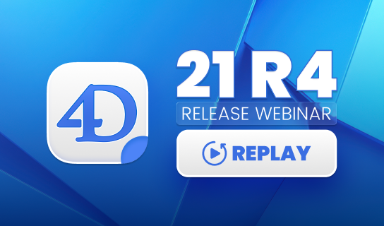 Webinar 4D 21 R4 : QUIC vous garde connecté, avec l’IA… et bien plus encore